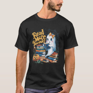T-shirt Cute Livres Ghost Read More Livres Funny Teacher H