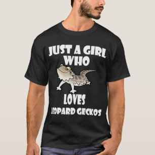 T-shirt Cute Lizard Juste Une Fille Qui Aime Les Geckos Lé