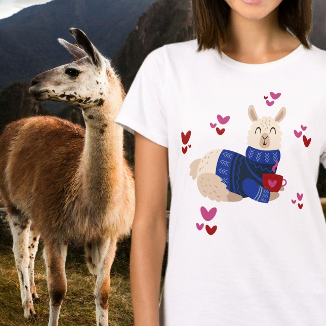 T-shirt Cute Llama Love (Créateur téléchargé)