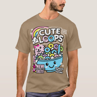 T-shirt Cute Loops Kawaii Cereal