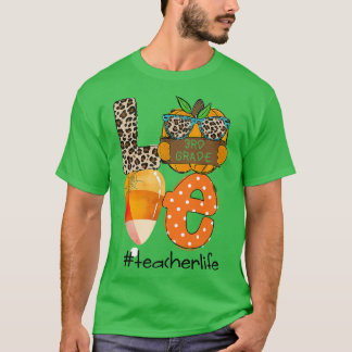 T-shirt Cute Lote 3e année Enseignant Vie Halloween Automn