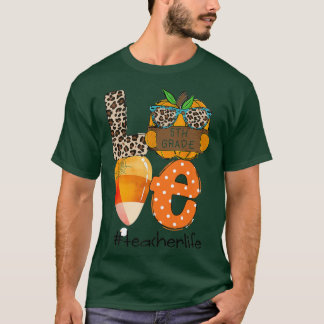 T-shirt Cute Lote 5e année Enseignant Vie Halloween Automn