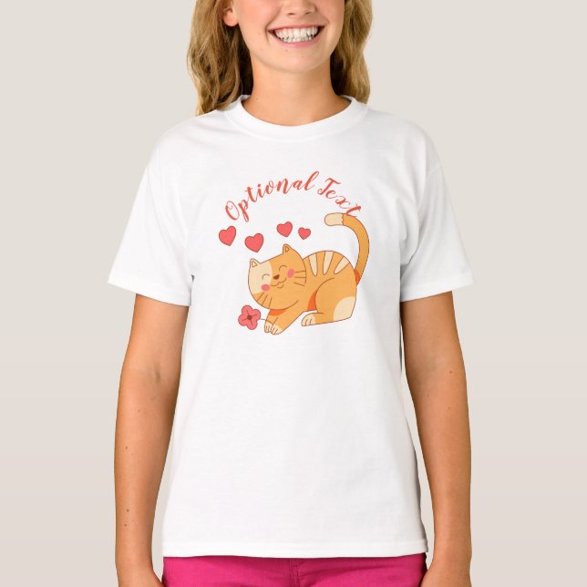 T-shirt Cute Lote Orange Tabby Kitten    (Devant)