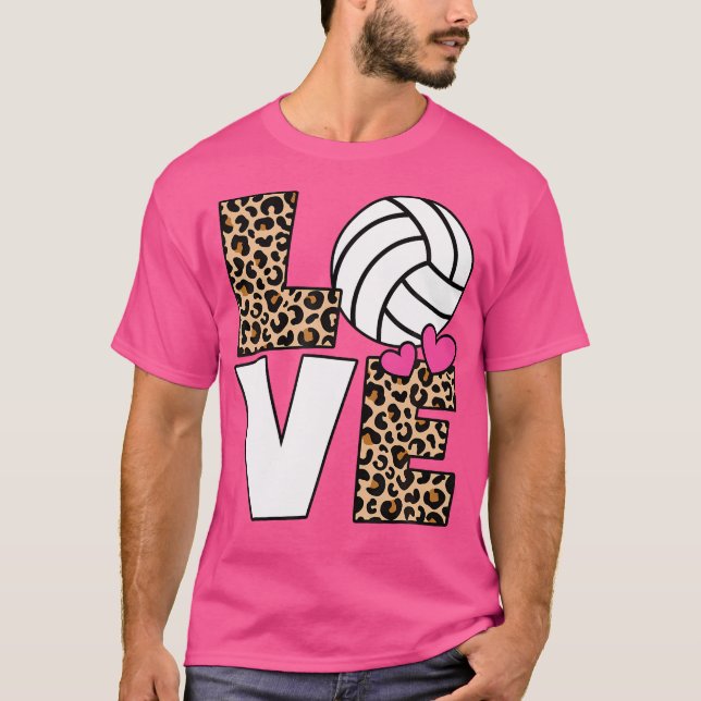 T-shirt Cute Lote Volleyball Volleyball Lover (Devant)