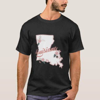 T-shirt Cute Louisiana State FlorRose