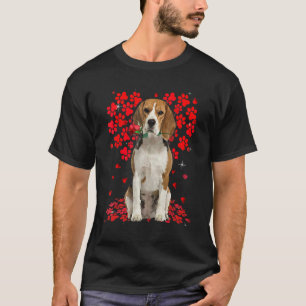 T-shirt Cute Love Beagle Chien Valentine Pet Amoureux des