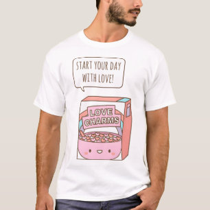 T-shirt Cute Love Charms Petit Déjeuner Céréale