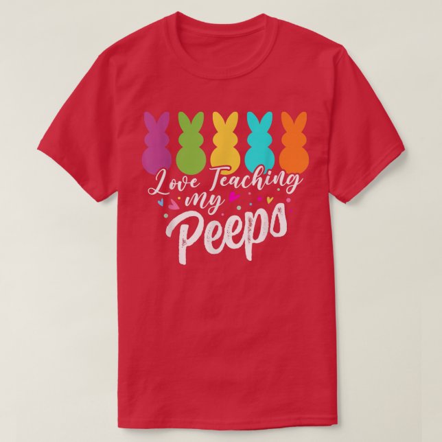 T-shirt Cute Love Teaching My Students Easter Day Funny Te (Design devant)