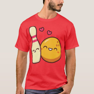 T-shirt Cute Lovestruck Bowling Pin Et Ball