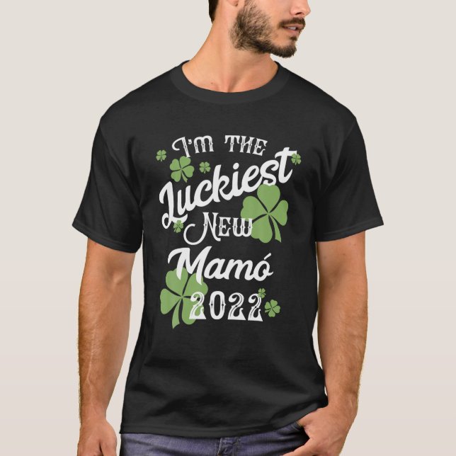 T-shirt Cute Luckiest Nouveau Maman Mamo St patrick Baby 2 (Devant)