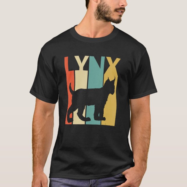 T-shirt Cute Lynx chat animal (Devant)
