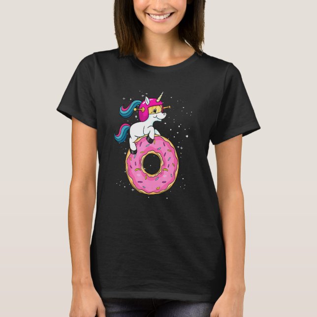 T-shirt Cute Magique Arc En Ciel Unicorne Napping Sweet Do (Devant)