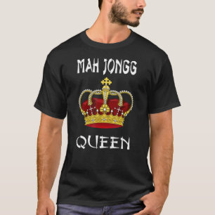 T-shirt Cute Mahjong Queen Fun Chinese Jewish Game Apparei
