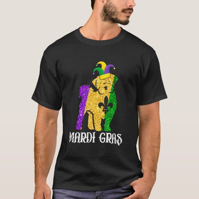 T-shirt Cute Maltese Dog Lover Mardi Gras Party Jester Mas (Devant)