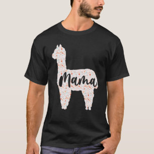 T-shirt Cute Mama Llama Alpaca Fête des Mères Femmes Maman