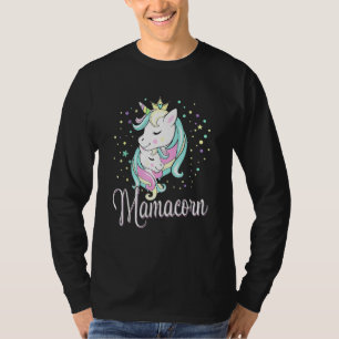T-shirt Cute Mamacorn Unicorn Costume maman bébé maman de 