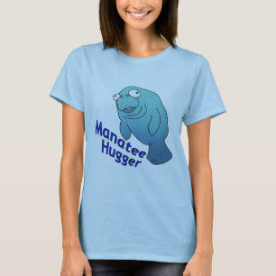 T-shirt Cute Manatee Hugger Cartographier animal
