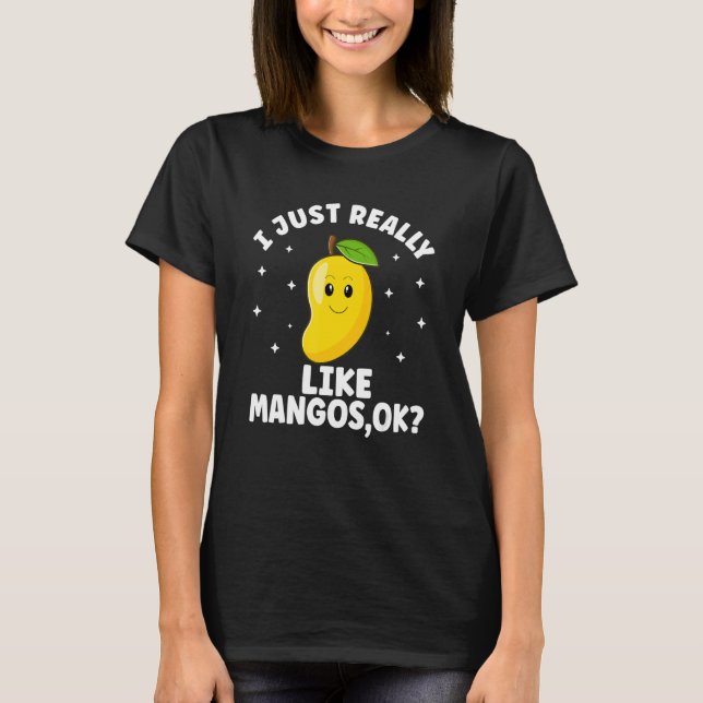T-shirt Cute Mango Fruit Mangos  Summer for Men Women Kids (Devant)