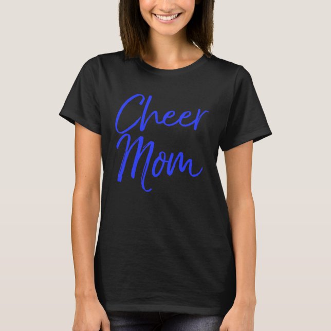 T-shirt Cute Matching Family Cheerleader Mother Cheer Mom (Devant)