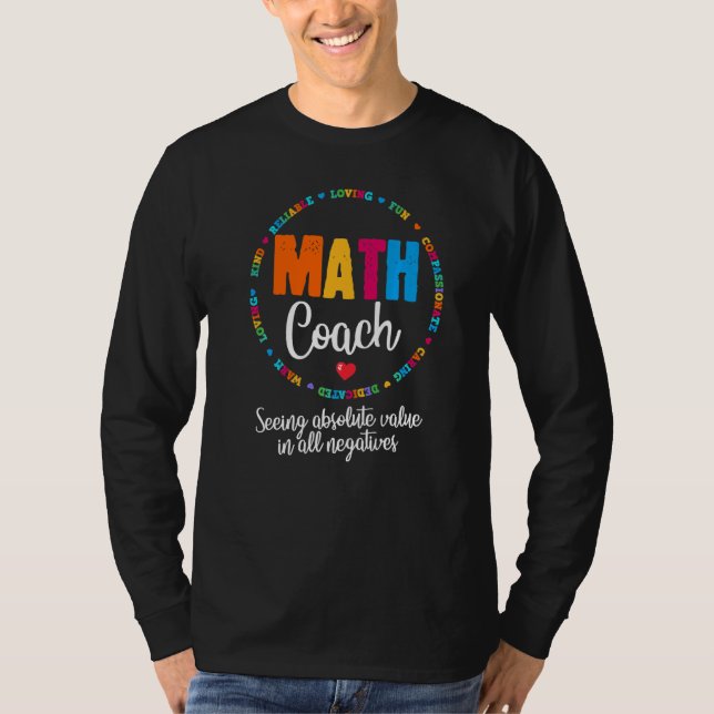 T-shirt Cute Math Enseignant Enseignant Mathématique École (Devant)