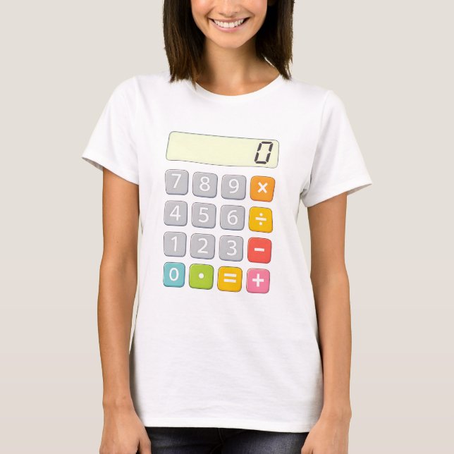T-shirt Cute Maths Calculator T Shirt for Kids (Devant)