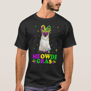 T-shirt Cute Meowdi Gras Siamese Masque Carnaval de Chat M
