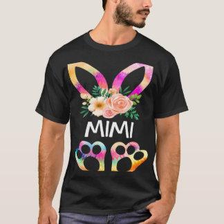 T-shirt Cute Mimi Bunny Tie Dye Print  Family Easter Day M