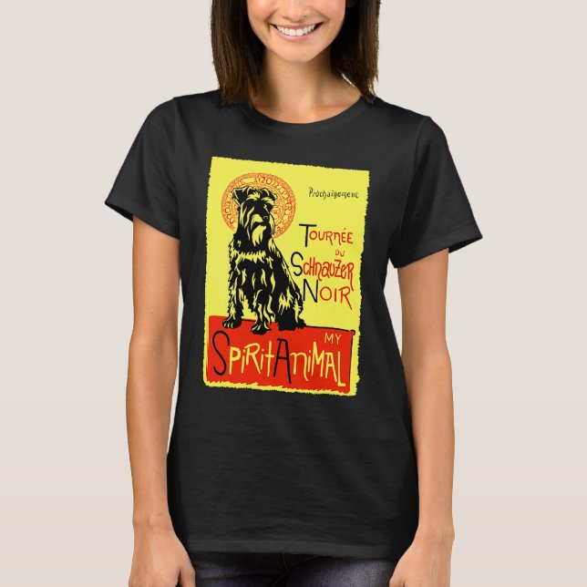 T-shirt Cute Miniature Schnauzer Dog Mini Schnauzer (Devant)