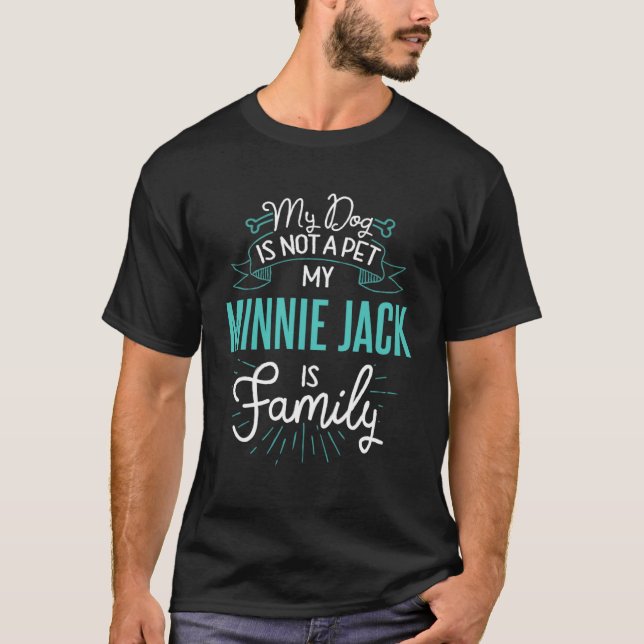 T-shirt Cute Minnie Jack Family Chien n (Devant)