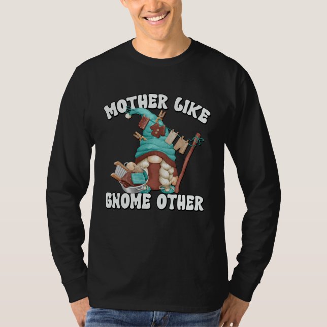 T-shirt Cute Mom Saying For Women And Gnome   Laundry (Devant)