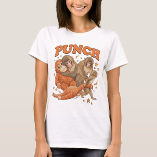 T-shirt Cute Monkey Punch