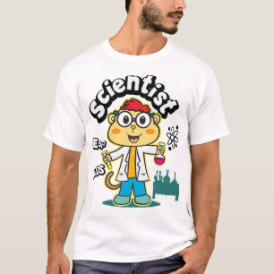 T-shirt Cute monkey scientist