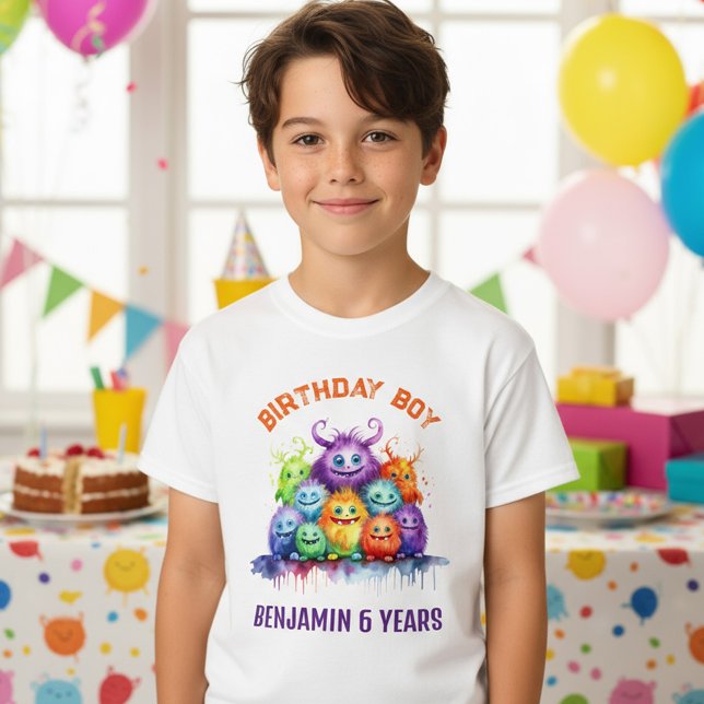 T-shirt Cute Monsters Kids Birthday Party  (Créateur téléchargé)