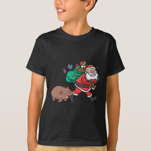 T-shirt Cute Moo Deng& ; Père Noël Ba