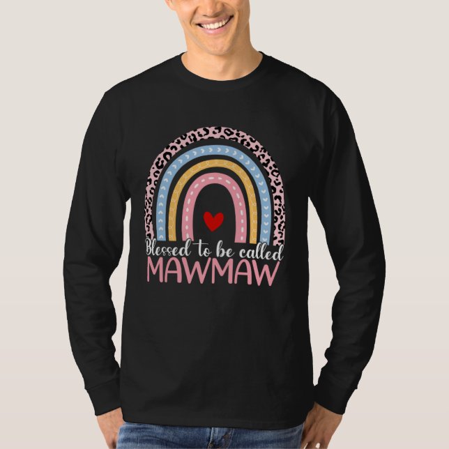 T-shirt Cute Mother s Day Blessed To Be Called Mawmaw Rain (Devant)