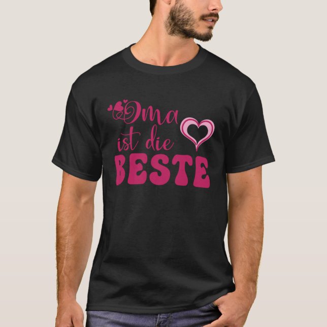 T-shirt Cute Motheru2019s Day Love Heart Women Oma ist die (Devant)