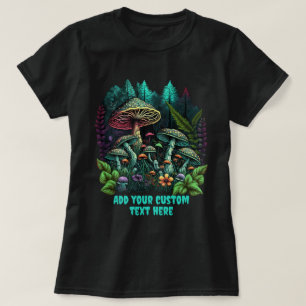 T-shirt Cute Mushroom House Floral, Amateurs de champignon