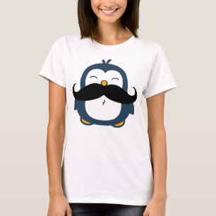 T-shirt Cute Mustache Penguin