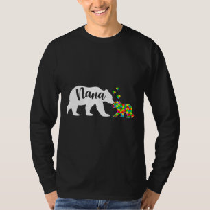 T-shirt Cute Nana Bear Sensibilisation sur l'autisme Famil
