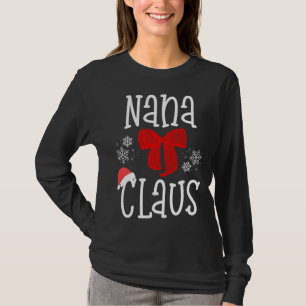 T-shirt Cute Nana Claus Père Noël Grand-mère Fam Pyjama de