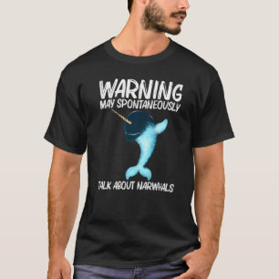 T-shirt Cute Narwhal Pour Hommes Femme Baleine Océan Arcti