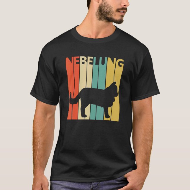 T-shirt Cute Nebelung Cat (Devant)