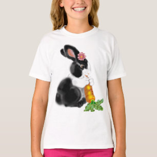 T-shirt Cute Néerlandais Baby Lapin Lapin Design de carott