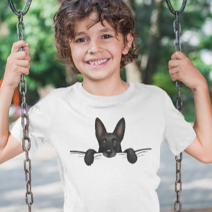 T-shirt Cute Noir Berger Allemand Chien Pékin