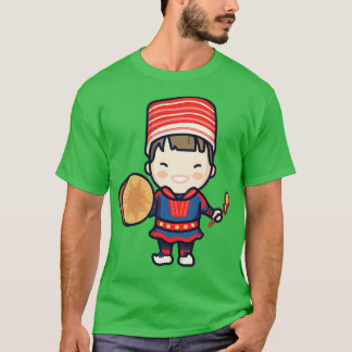 T-shirt Cute norvégien batteur garçon dans les vêtements t
