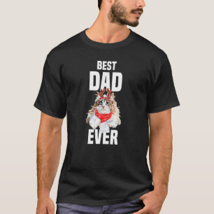 T-shirt Cute Norvégienne Chat Forêt avec Costume Reindeer
