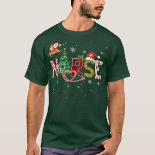 T-shirt Cute Nurse Stethoscope Arbre de Noël Ornements De
