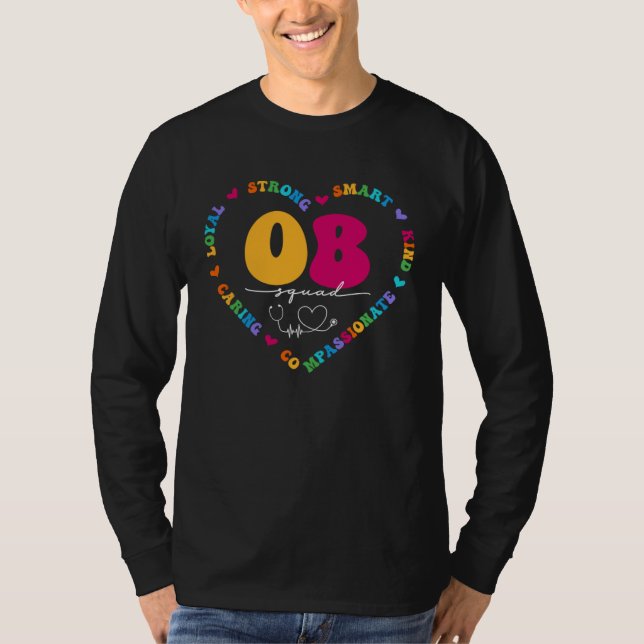 T-shirt Cute OB Nurse Squad School Appreciation Nursing (Devant)