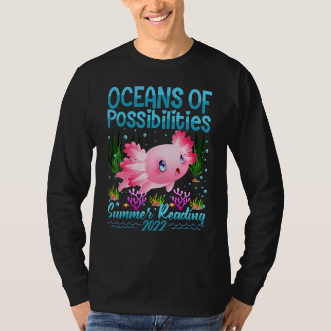 T-shirt Cute Oceans Of Possibilités Lecture Été 2022 A (Devant)
