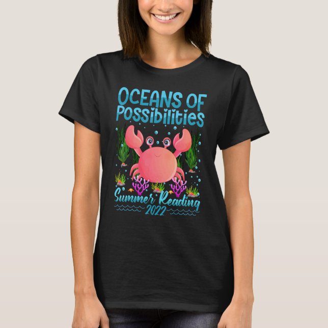 T-shirt Cute Oceans Of Possibilités Lecture Été 2022 C (Devant)